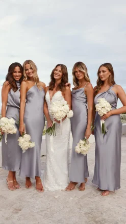 Willow Maxi Dress - Steel Blue