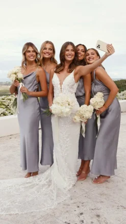 Willow Maxi Dress - Steel Blue