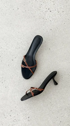 Wyler Heel - Black / Tan