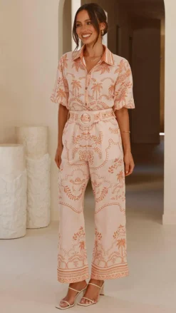 Xander 3/4 Sleeve Button Down Shirt - Natural