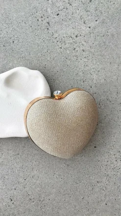 Zana Heart Bag - Gold