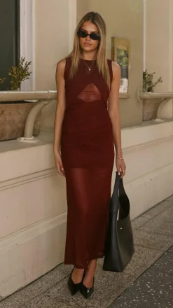 Zarah Maxi Dress - Cherry