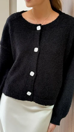 Zelara Knit Cardigan - Black