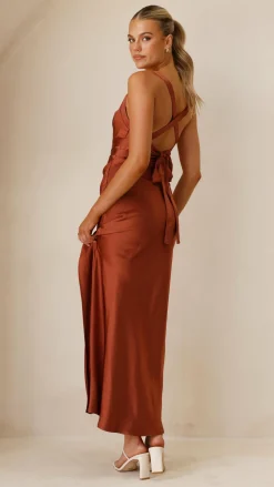 Zendaya Maxi Dress - Rust
