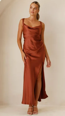 Zendaya Maxi Dress - Rust