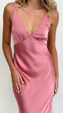 Ziah Maxi Dress - Baked Rose