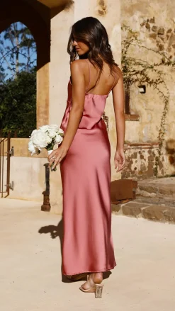 Ziah Maxi Dress - Baked Rose