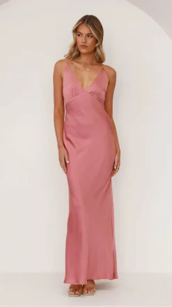 Ziah Maxi Dress - Baked Rose