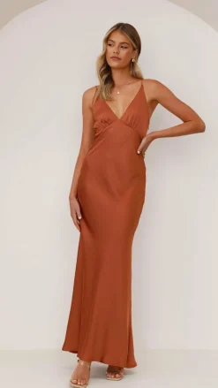 Ziah Maxi Dress - Copper