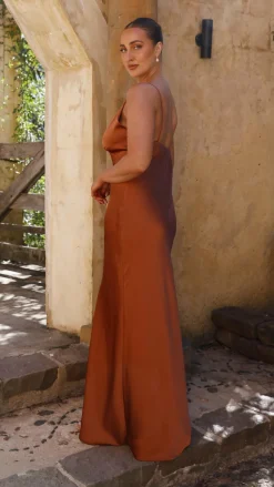 Ziah Maxi Dress - Copper