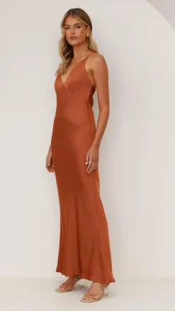 Ziah Maxi Dress - Copper