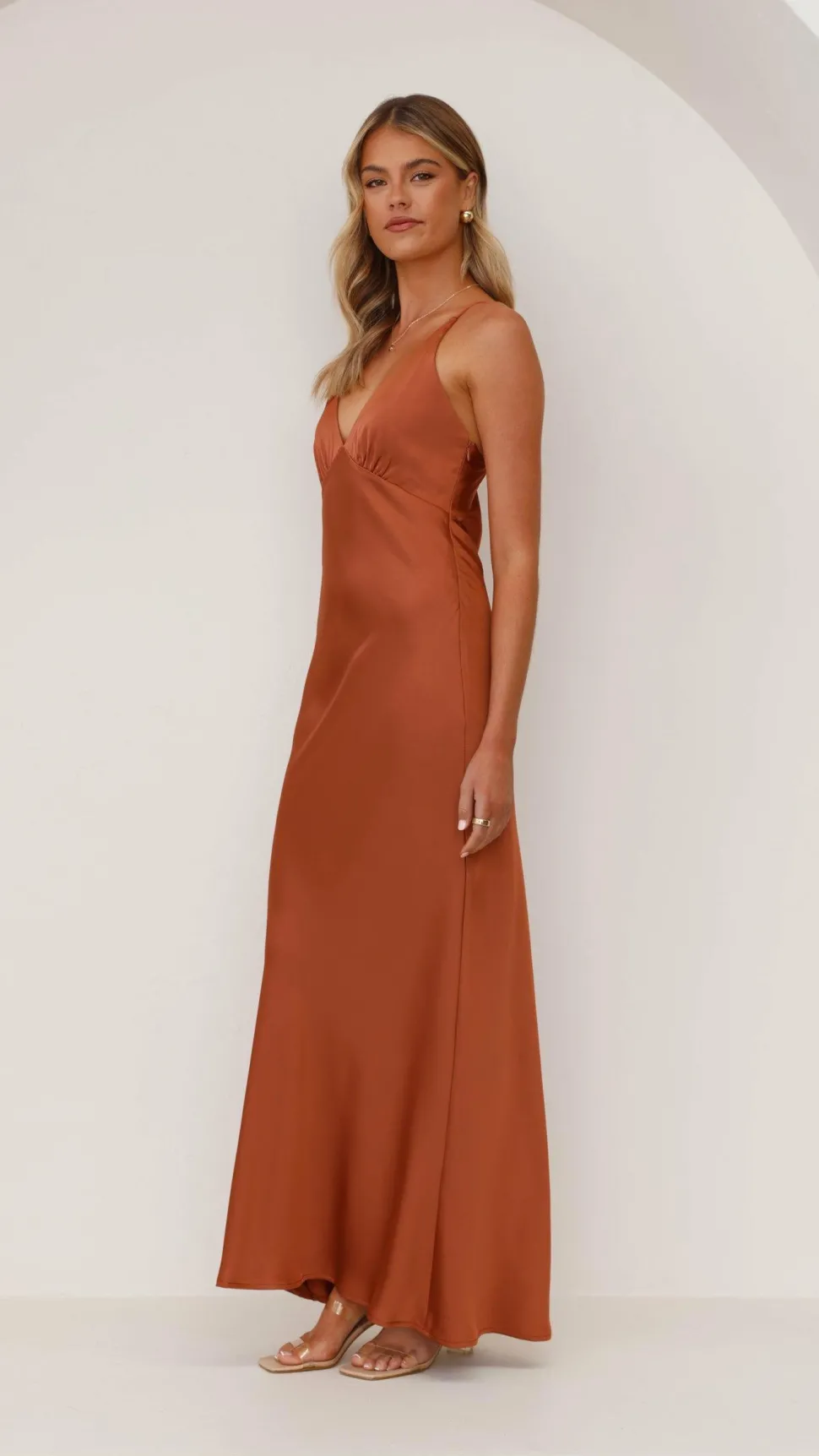 Ziah Maxi Dress - Copper