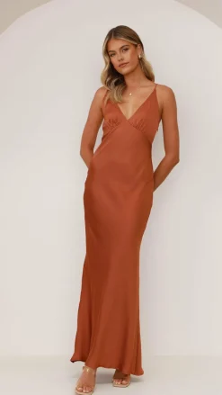 Ziah Maxi Dress - Copper