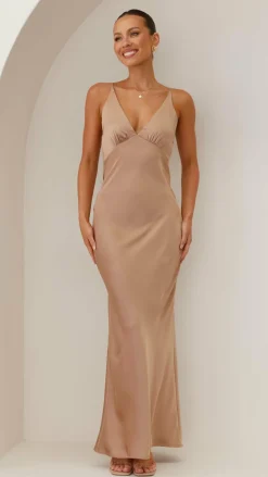 Ziah Maxi Dress - Latte